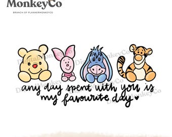 Honey Bear & Friends Quote PNG | Hand-Drawn Art Clipart | Trendy Digital Stickers