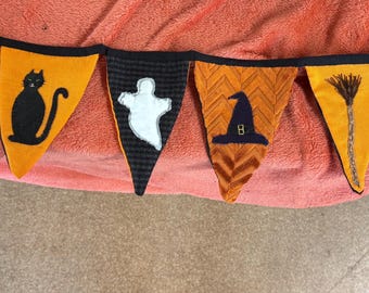 Hand made bunting for Halloween