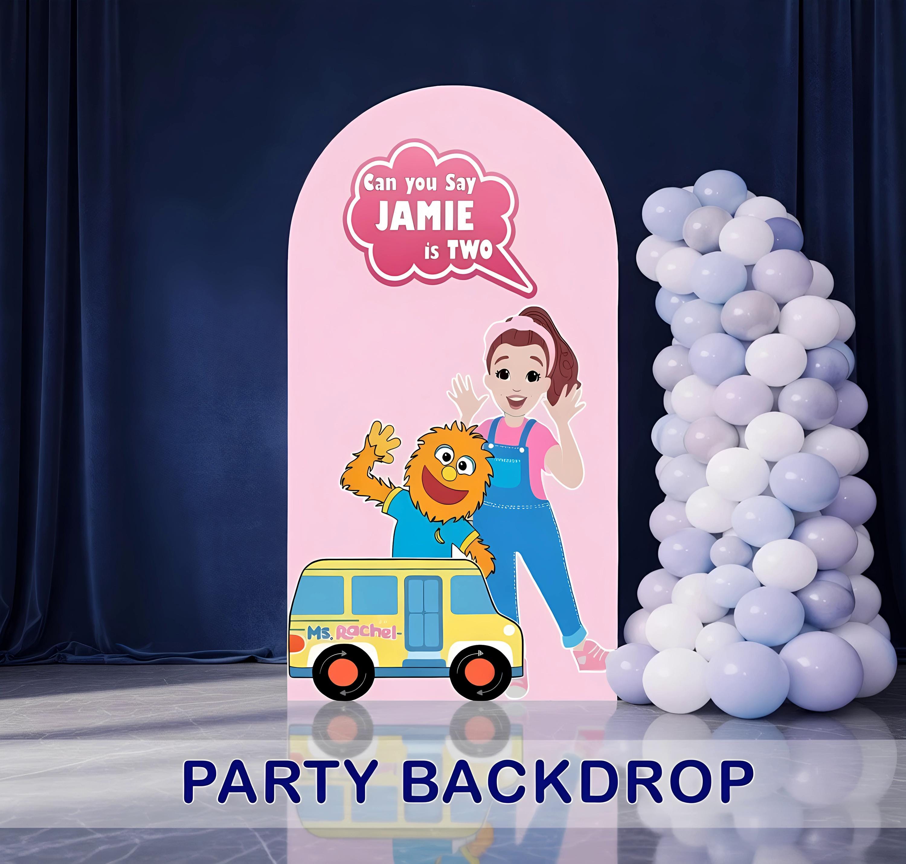 Ms Rachel Birthday Backdrop - Miss Rachel Birthday Cutouts- Kids