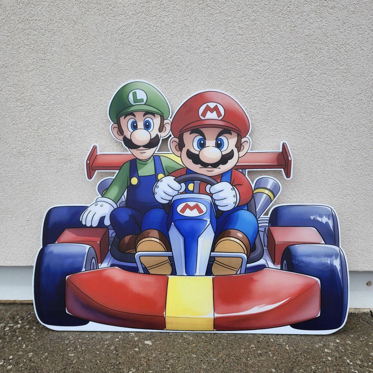 Loading Sign Mario Kart Mario Luigi Go Kart Birthday Cutout, Racing Party Decorations, Super ...