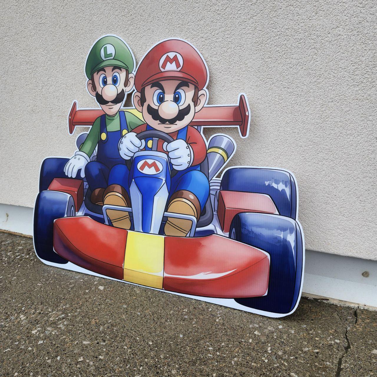 Loading Sign Mario Kart Mario Luigi Go Kart Birthday Cutout, Racing Party Decorations, Super ...