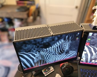 Monitor Top Shelf - Adjustable - Fits Any Computer Screen - No Adhesive - Custom Colors