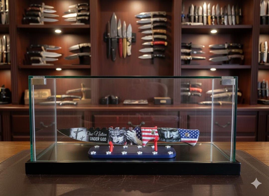 Knife Display Rack | 3D Printed American Flag Patriotic Collector Rack ...