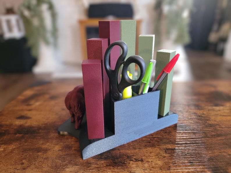 Desk Organizer - Stock Market - Day Trader Gift, Bull & Bear Bild 6