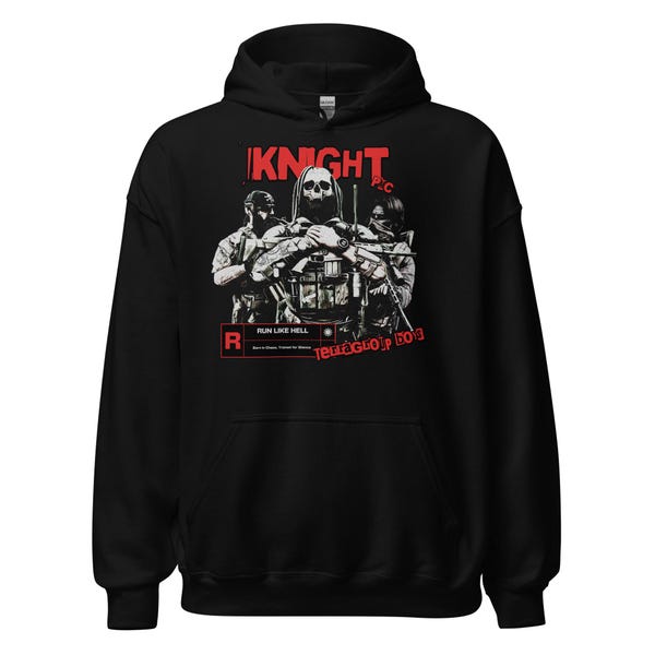 Escape from tarkov "Knight" boss, gaming hoodie, eft hoodie