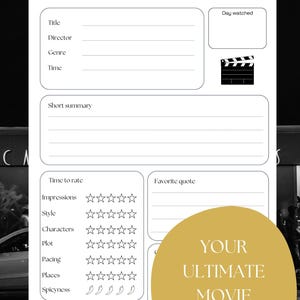 Movie Journal – Modèle d'évaluation et d'évaluation
