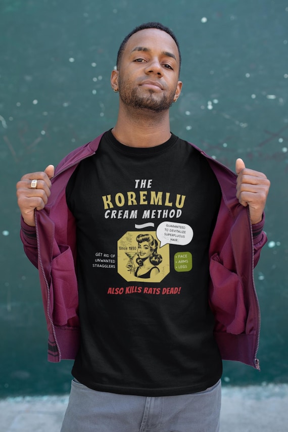 Koremlu T-shirt: Retro 1930s Beauty Cream - Dark Humor Tee - Etsy