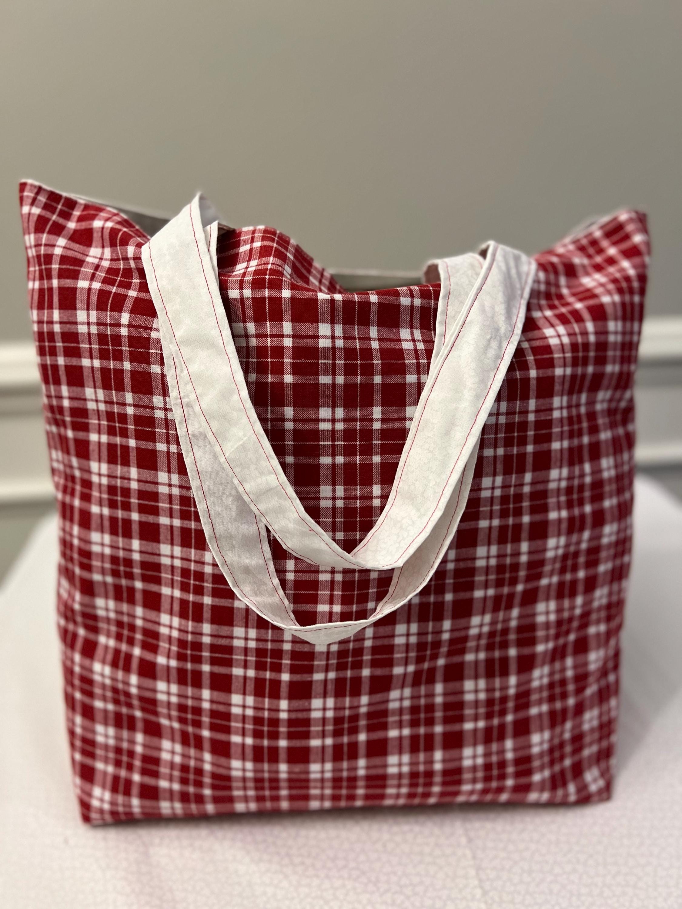 Gekleurde canvas tas met bedrukking