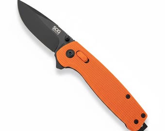 SOG Terminus XR Folding Knife 3” CRYO D2 Orange Handle Pre-Owned