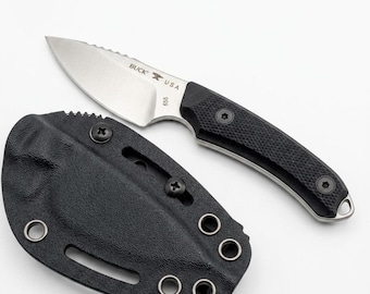 Buck 662 S35VN USA Plain Blade Hunting Fixed knife AlphaScout Elite W/Sheath Pre-Owned