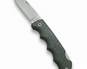 Vintage Kershaw 1065 Outlaw Bill Large Lockback Jagd Japan Olive Taschenmesser Gebraucht