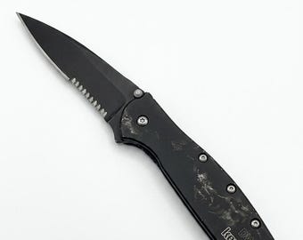 1660CKTST Leek Kershaw Pocket Knife Combo Edge A/O Pre-Owned