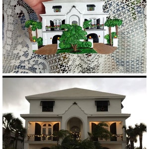 House ornament, Real Estate closing gift, house warming gift, clay house, house replica, personalized gift