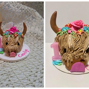 Birthday Cake Ornament - Personalized Ornament - Birthday Cake Replica - Clay Cake - Cake Replica