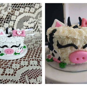 wedding cake ornament, cake ornament, clay cake, birthday cake ornament, birthday cake replica, miniature birthday cake, clay birthday cake image 4
