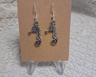 Seahorse Earrings Sterling Silver Hypoallergenic