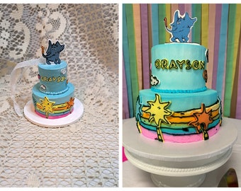 birthday Cake Ornament, Wedding Cake Replica, Personalized Ornament, Personalized Gift, Custom Ornament, birthday cake replica