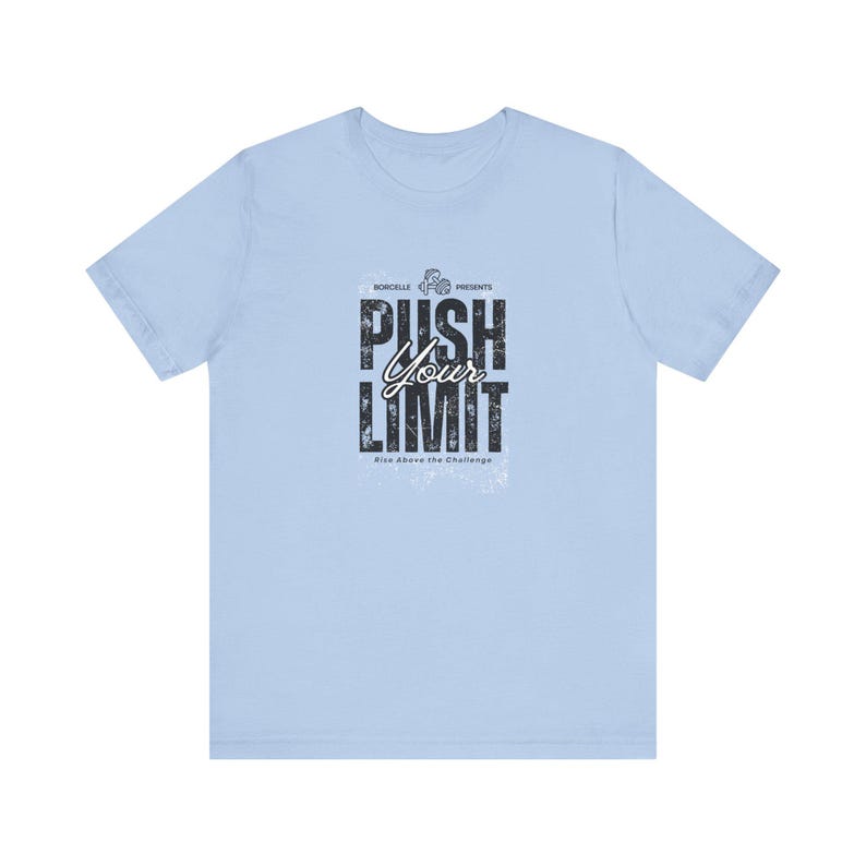 Camiseta de gimnasio "Supera tus límites" / Camiseta motivacional para entrenar, Camiseta de entrenamiento físico, Camiseta unisex para levantamiento de pesas, Regalo para atletas imagen 7