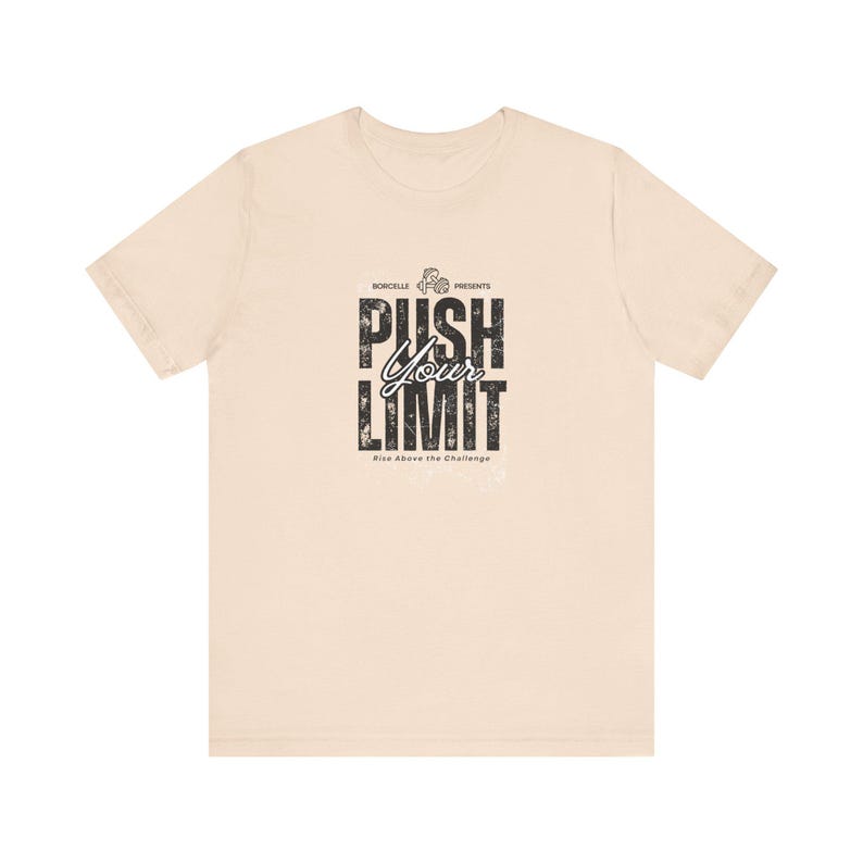 Camiseta de gimnasio "Supera tus límites" / Camiseta motivacional para entrenar, Camiseta de entrenamiento físico, Camiseta unisex para levantamiento de pesas, Regalo para atletas imagen 6
