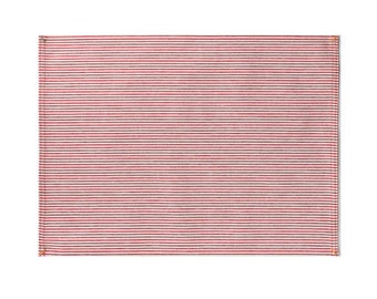 Red Pinstripe Placemat Set