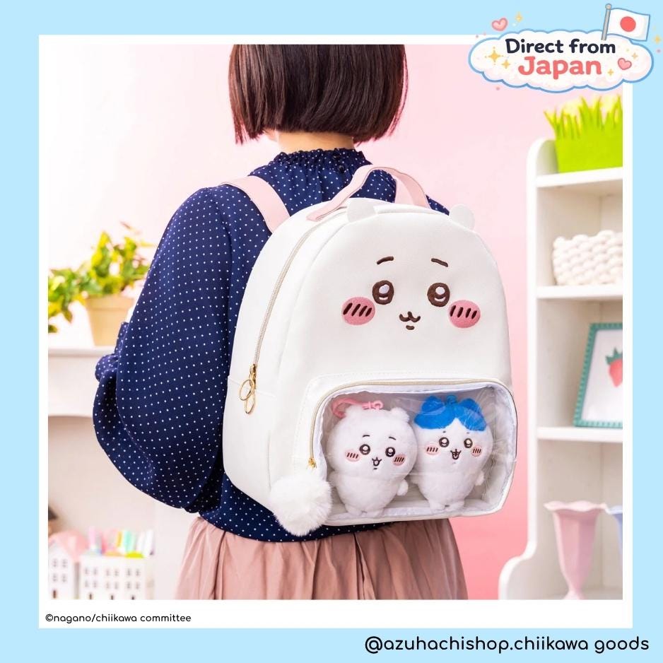 Chiikawa Park Face Bagpack | Chiikawa Goods | Chiikawa Park Japan