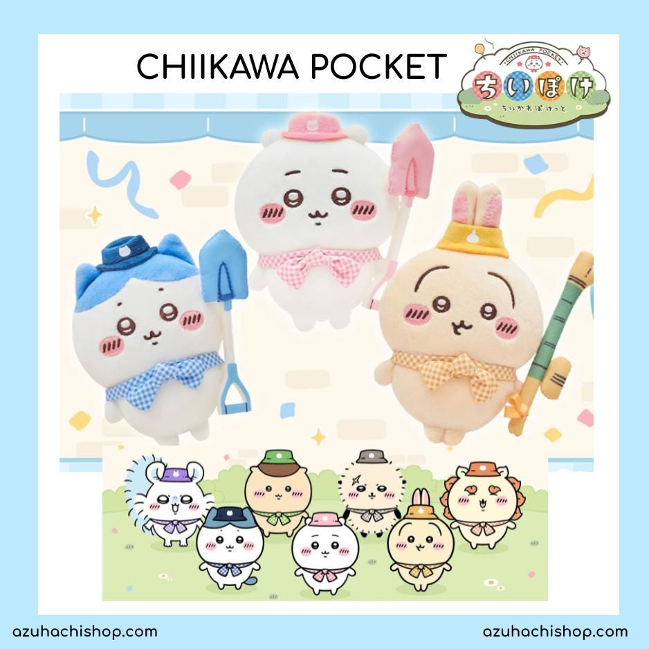 Chiikawa Pocket Picnic & EDO Ver. Plushie Mascot / LIMITED EDITION