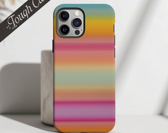 Retrospect No.8 | Tough Case | Apple iPhone | Samsung Galaxy | Google Pixel | 1960's Inspired Design | Retro Phone Case | Vintage Stripes