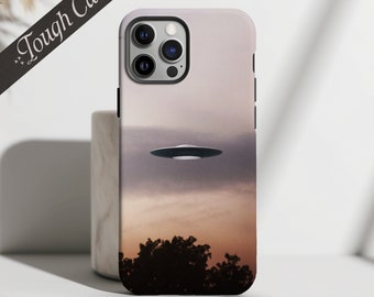 Always Look Up | Tough Case | Apple iPhone | Samsung Galaxy | Google Pixel | UFO UAP Phone Case | Flying Saucer | Alien Phone Case