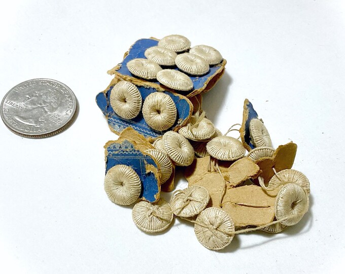 Antique Dorset Buttons, Birdseye Pattern, Set of 4, Thread Buttons, - Etsy