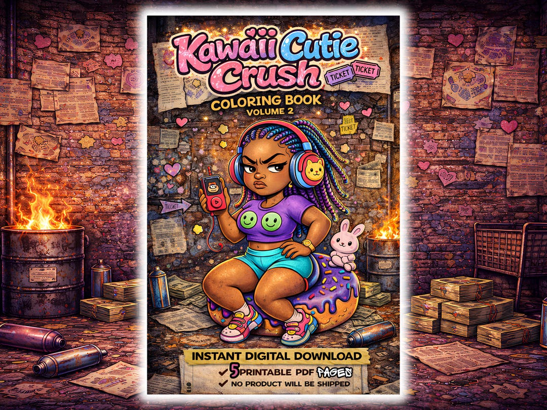 Kawaii Cutie Crush Mini Volume 2 | Sassy Kawaii Coloring Pages ...