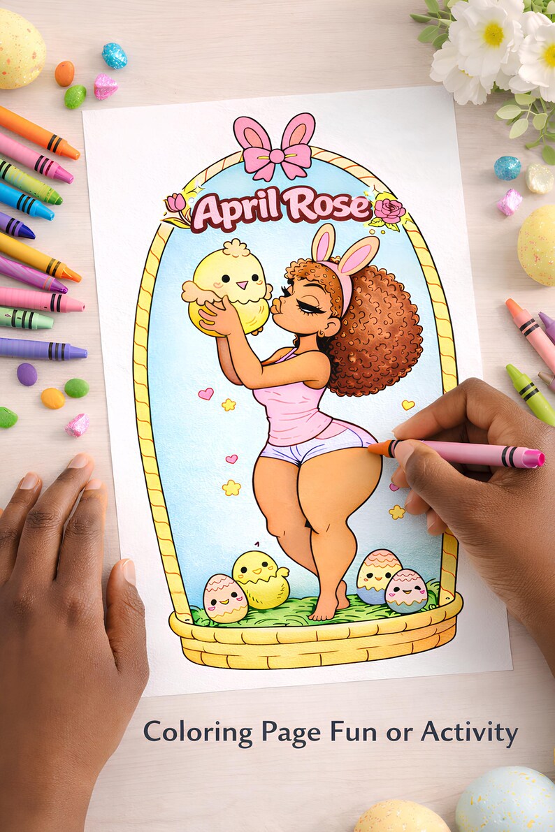Spring Holiday Coloring Pages With Easter Spirit for Adults Instant ...