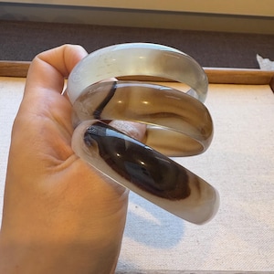 Size 54 Mud Cake Agate bangles