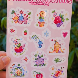 Pikmin Garden - Waterproof Vinyl Sticker Sheet