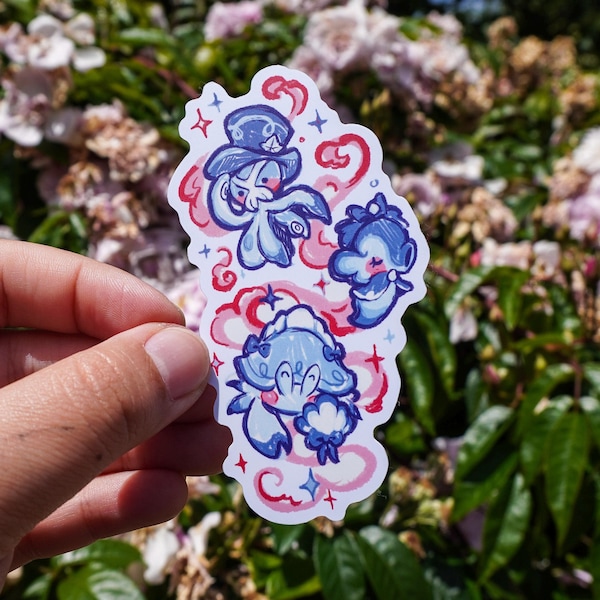 Genshin Furina Friends - Waterproof Matte Vinyl Stickers