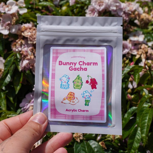 Bunny Gacha Bag - Acrylic Charm