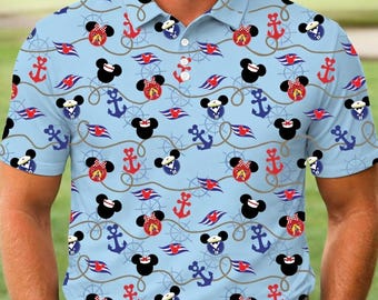 Disney Cruise Line 2026 Poloshirt, Micky und Freunde Kreuzfahrt Shirt, Micky und Freunde Männer Shirt, Magic Kingdom Geschenke
