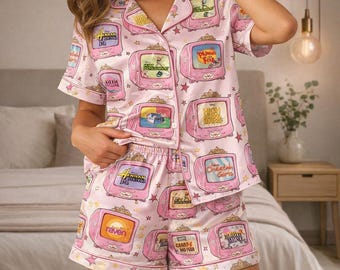 Disney Channel Movie Television Short Satin Pajamas, Disney Channel High School Musical Pajamas, Hannah Montana Pajamas, Disneyland Gifts