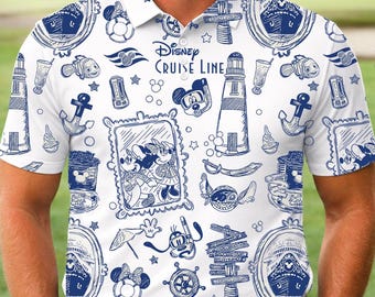 Disney Cruise Line 2026 Polo Shirt, Mickey and Friends Men Polo Shirt, Disney Trip 2026 Shirt, Magic Kingdom Gifts