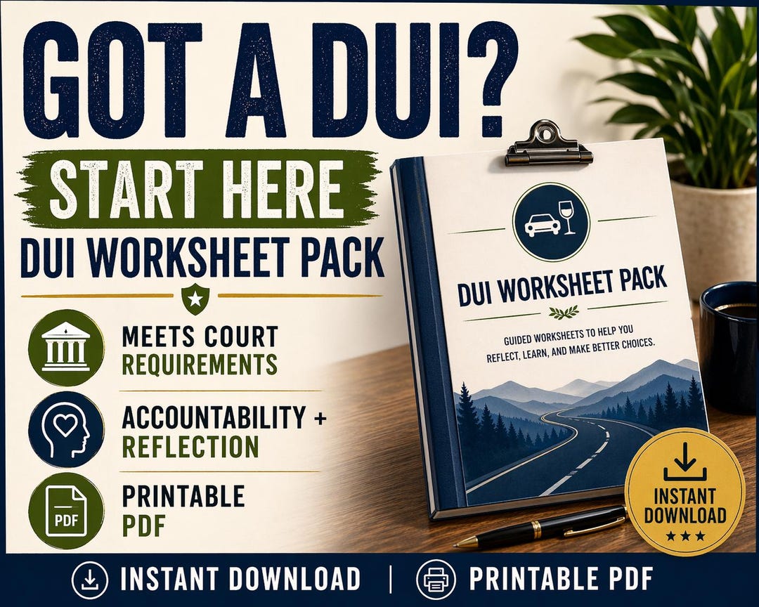 DUI First Offender Education Packet | Court Ordered Alcohol Program ...