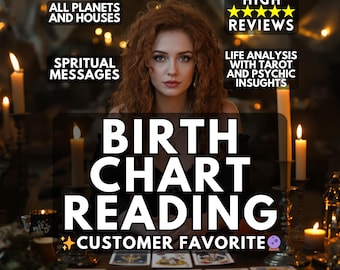 Birth Chart Reading, Astrology Psychic & Tarot Insights | Same Day Insights | In-Depth Astrology | Natal Chart Reading | Planets and Aspects