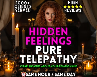 Hidden Feelings Psychic Reading, In Depth Love Reading, Exact Feelings, What is He Thinking, Telepathy Reading, Exact Thoughts, tarot cards