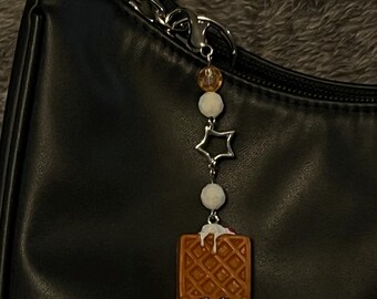 Waffle Shopkin keychain
