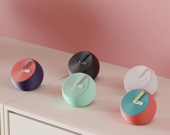 RippleRound Desk Clock | Modern Minimalist Desk Accessory
