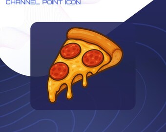 Pizza Slice Channel Point Icon Badge for Twitch and Kick
