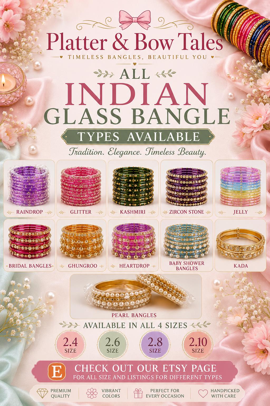 Indian Traditional Zircon Stone Studded Glass Bangles/glass Churas ...