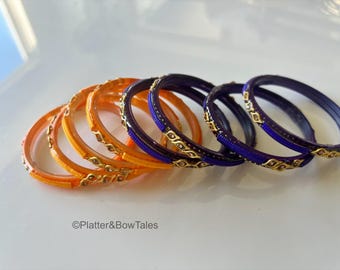 Indian Glass Bangles: Designer Kada Bangles, Size 2.2