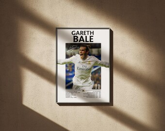 Poster di Gareth Bale: Galles e Real Madrid, poster di calcio