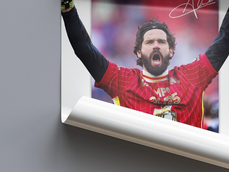 Alisson Becker Poster – Liverpool Football Star Art, Digital Download ...