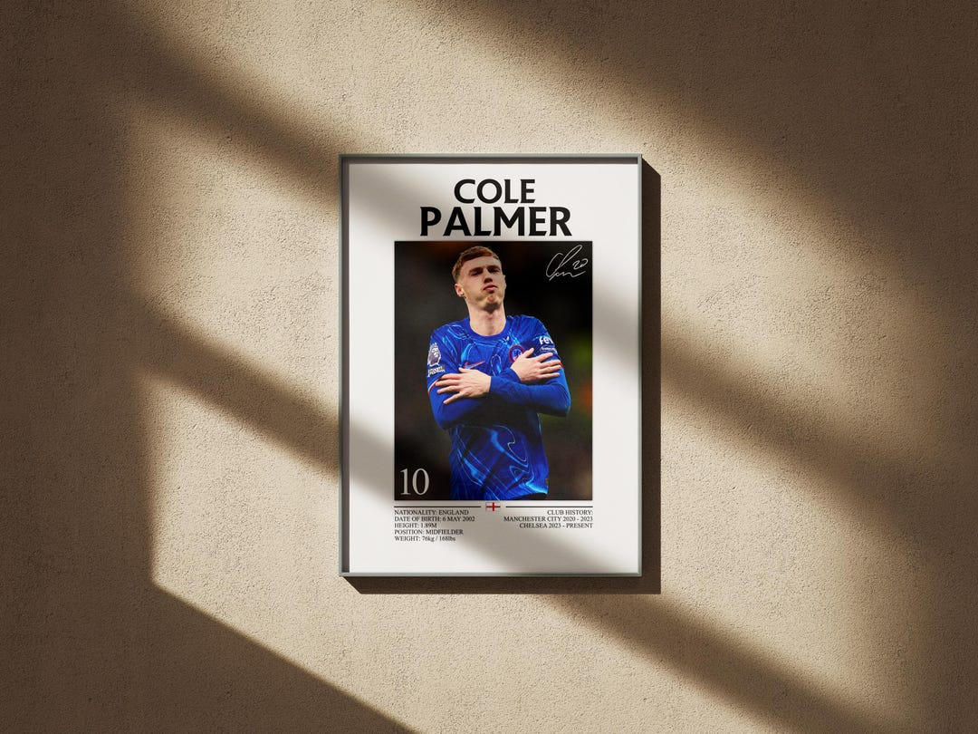 Cole Palmer Poster – Chelsea FC Football Gift (digital Download) - Etsy