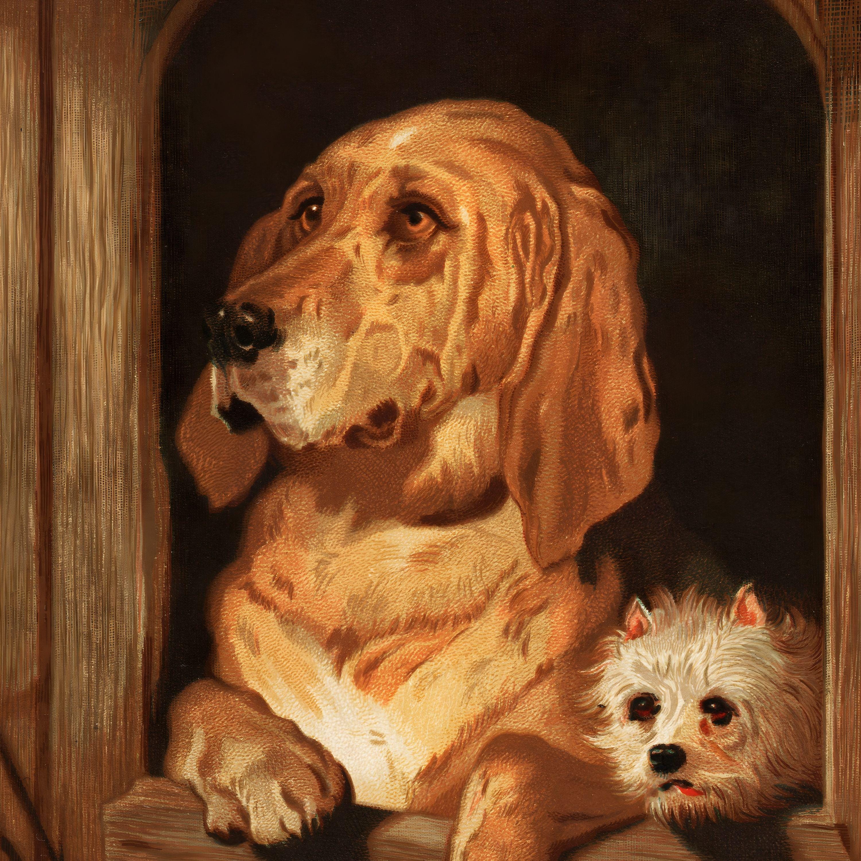 Timeless Vintage Dog Portrait Print | Classic Spaniel Wall Art ...